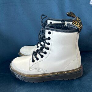 Doc Martens ~ White Leather Boots ~ Girl's 11 ~